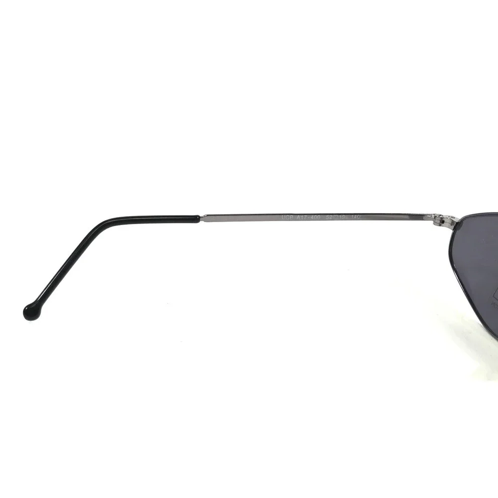 United Colors of Benetton Sunglasses UCB A17-400 Silver Round Frames w Blue Lens